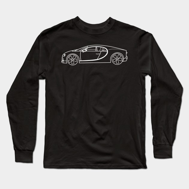 Bugatti Chiron Long Sleeve T-Shirt by Aurealis